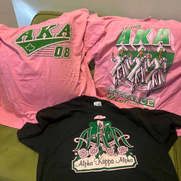 Vintage Alpha Kappa Alpha Tee Shirts - Picture 1 of 5